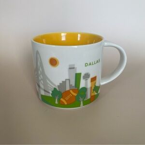 Dallas Skyline Mug with Yellow Interior
